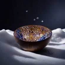 Saphire Sparkle Coconut Bowl