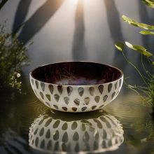 Pearlescent Rain Coconut Bowl