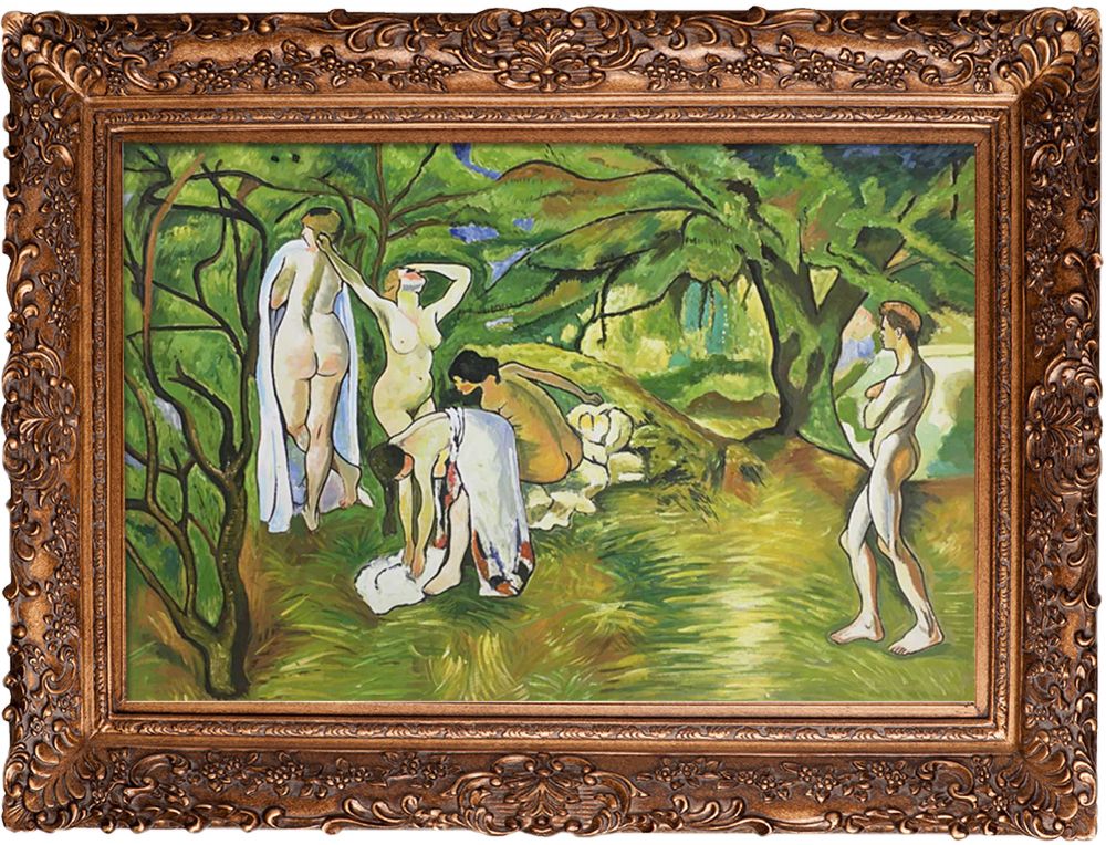 Joy of Life Pre-framed - Burgeon Gold Frame 24"X36"