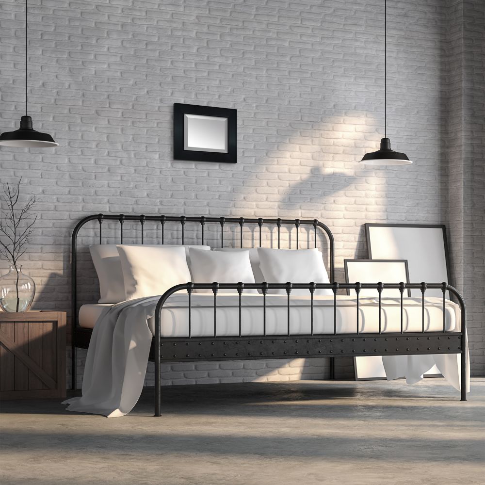 New Age Black Framed Mirror