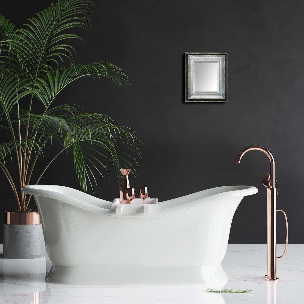 Athenian Distressed Silver Framed Mirror