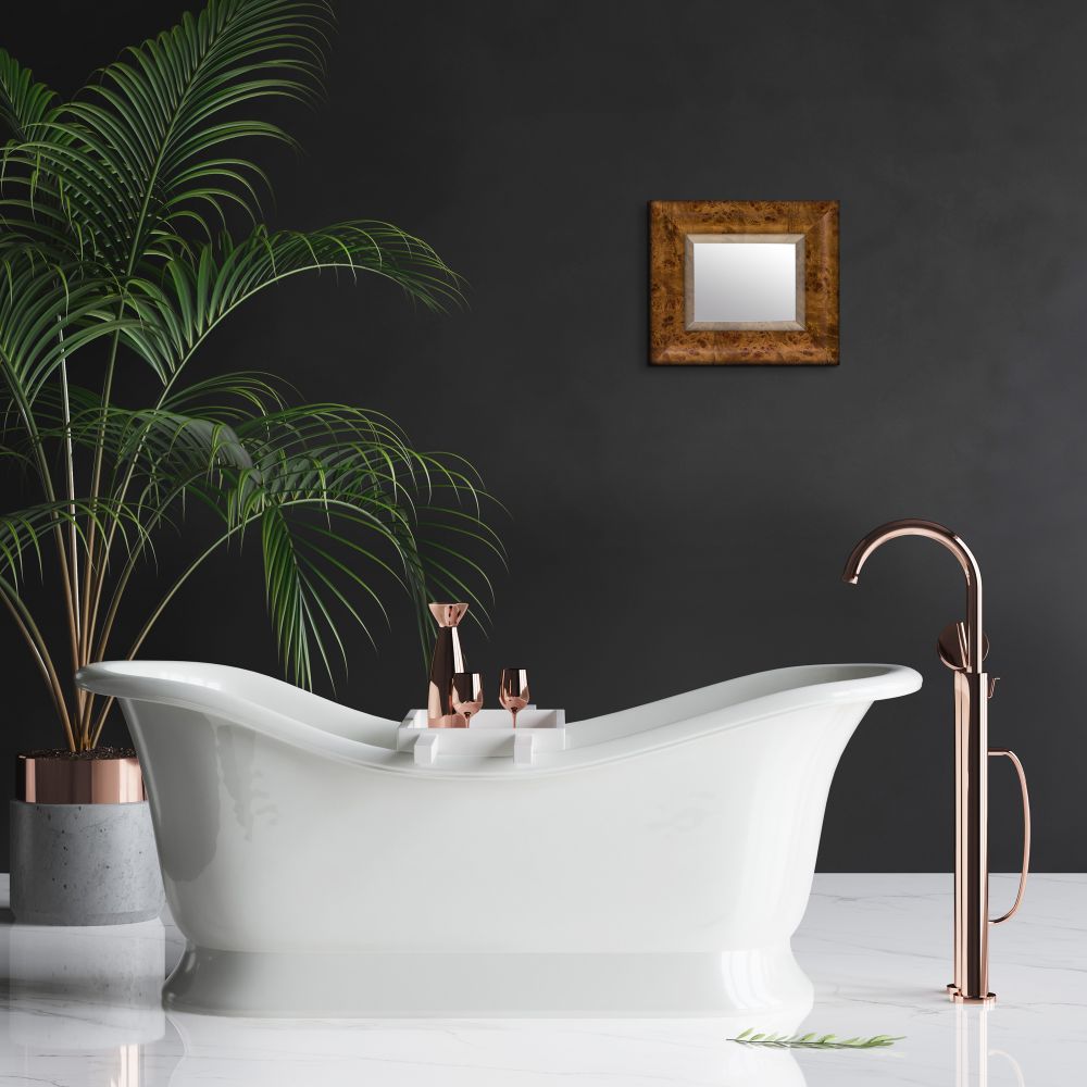 Havana Burl Framed Mirror