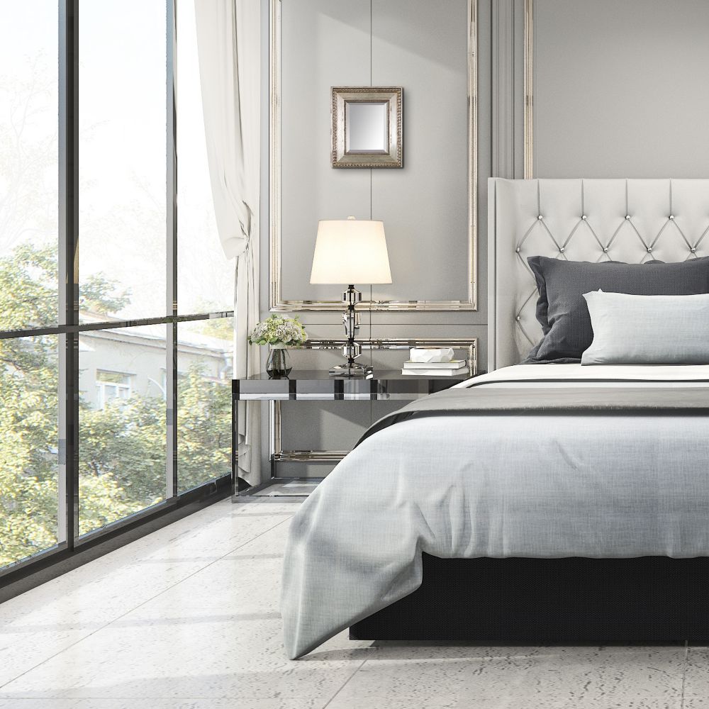 Versailles Silver King Framed Mirror