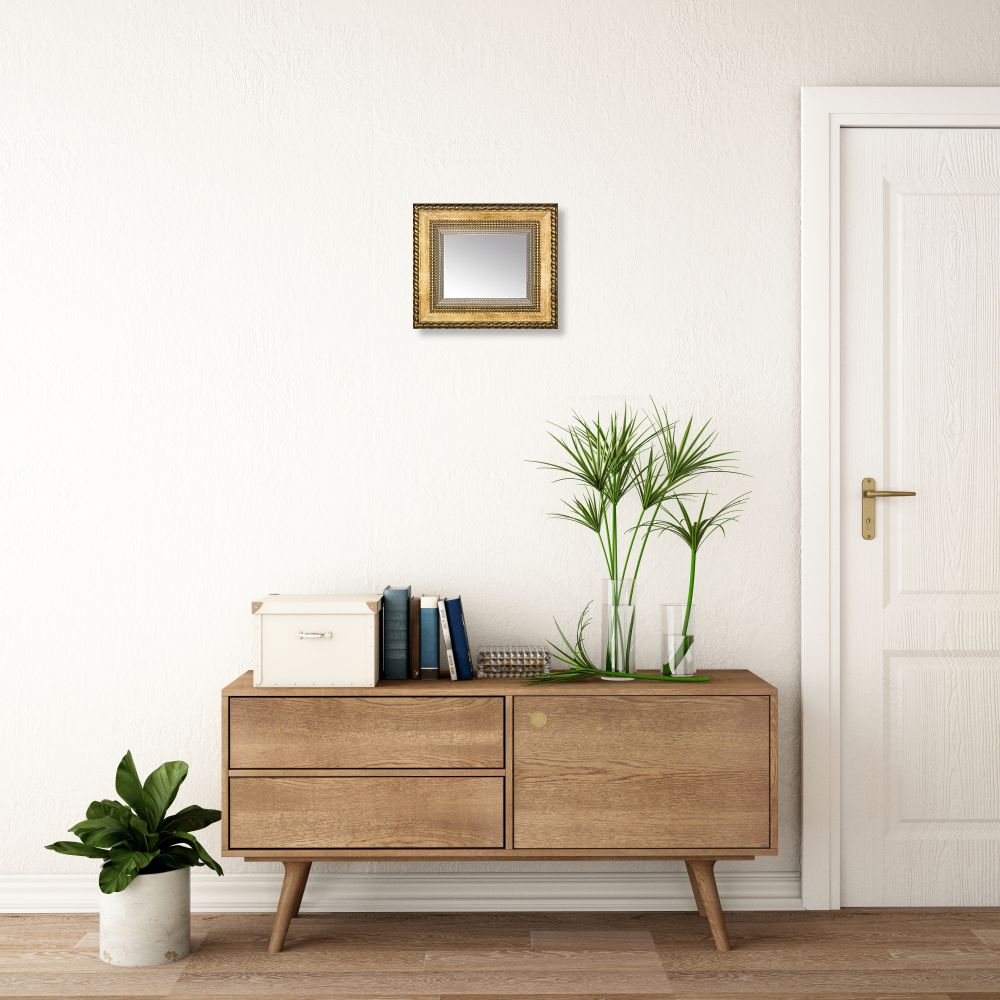 Verona Gold Braid Framed Mirror