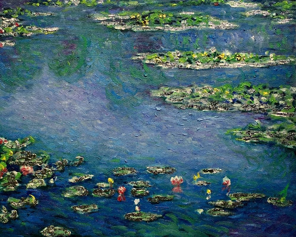 Water Lilies (silver and gold) Luxury Line