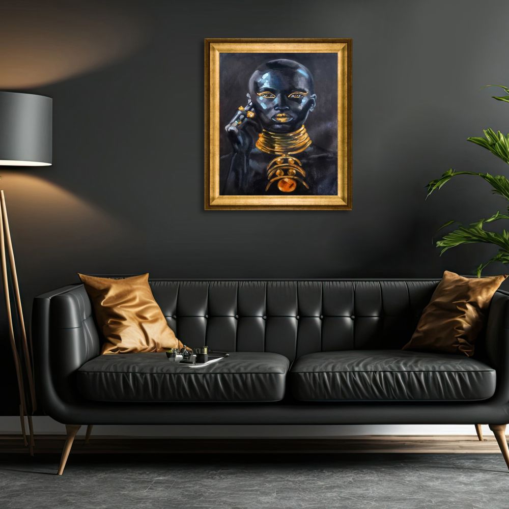 In Gold Reproduction Pre-framed - Athenian Gold Frame 20"X24"