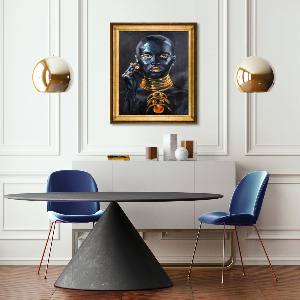 In Gold Reproduction Pre-framed - Athenian Gold Frame 20"X24"