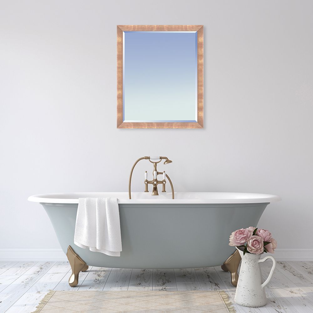 Blushing Rose Gold Framed Mirror