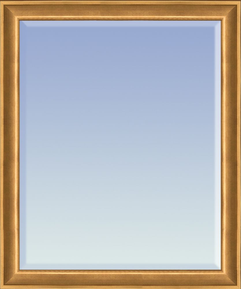 Muted Gold Glow Mirror