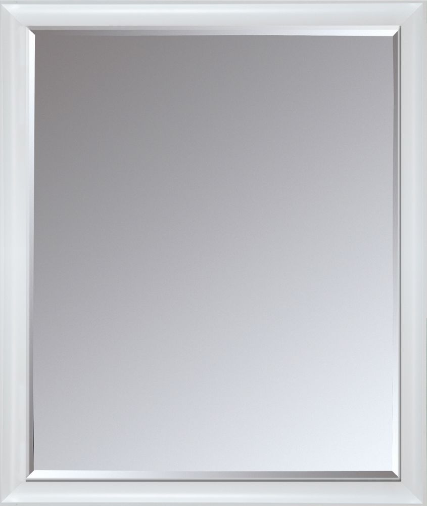 Moderne Blanc Framed Mirror