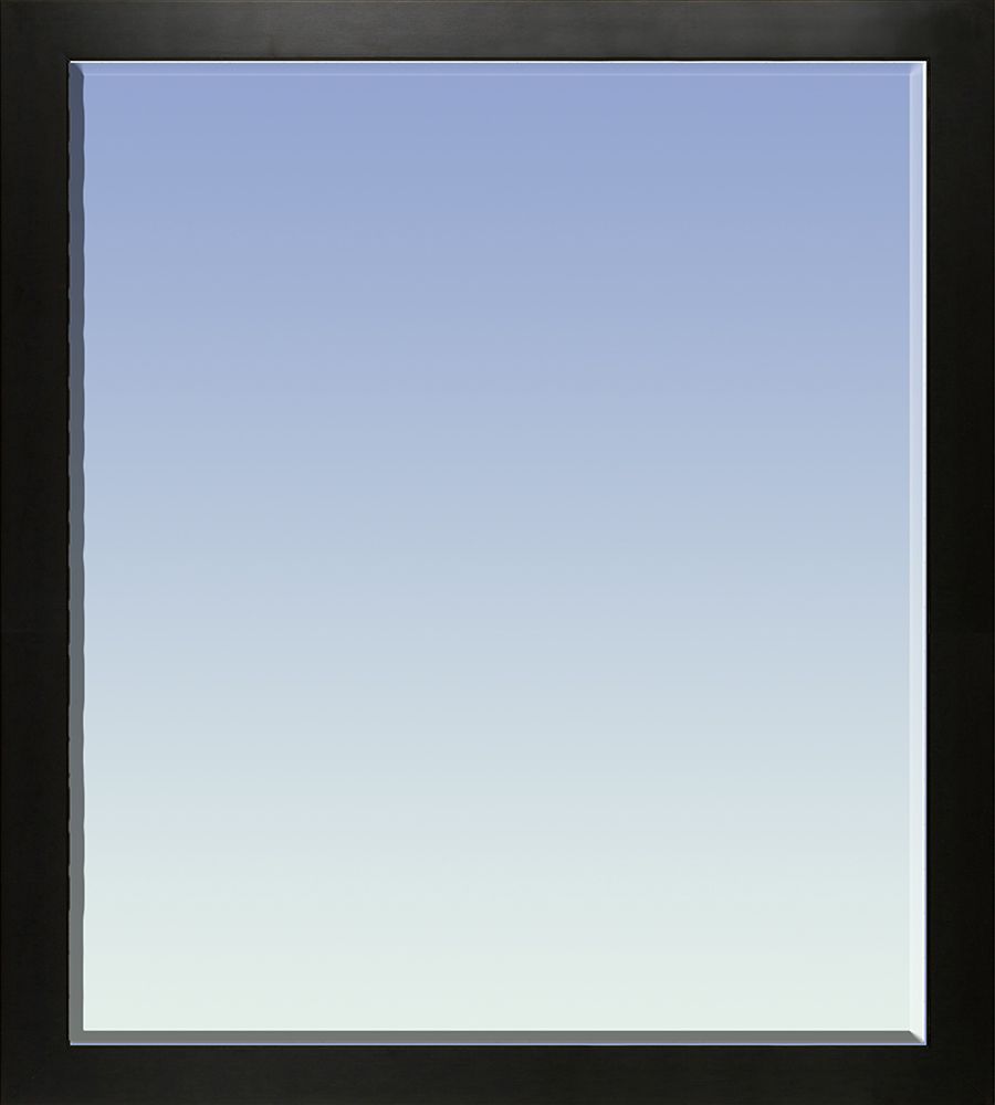 New Age Black Framed Mirror