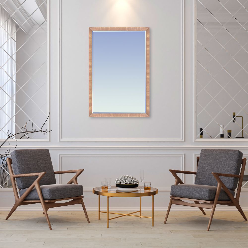 Blushing Rose Gold Framed Mirror