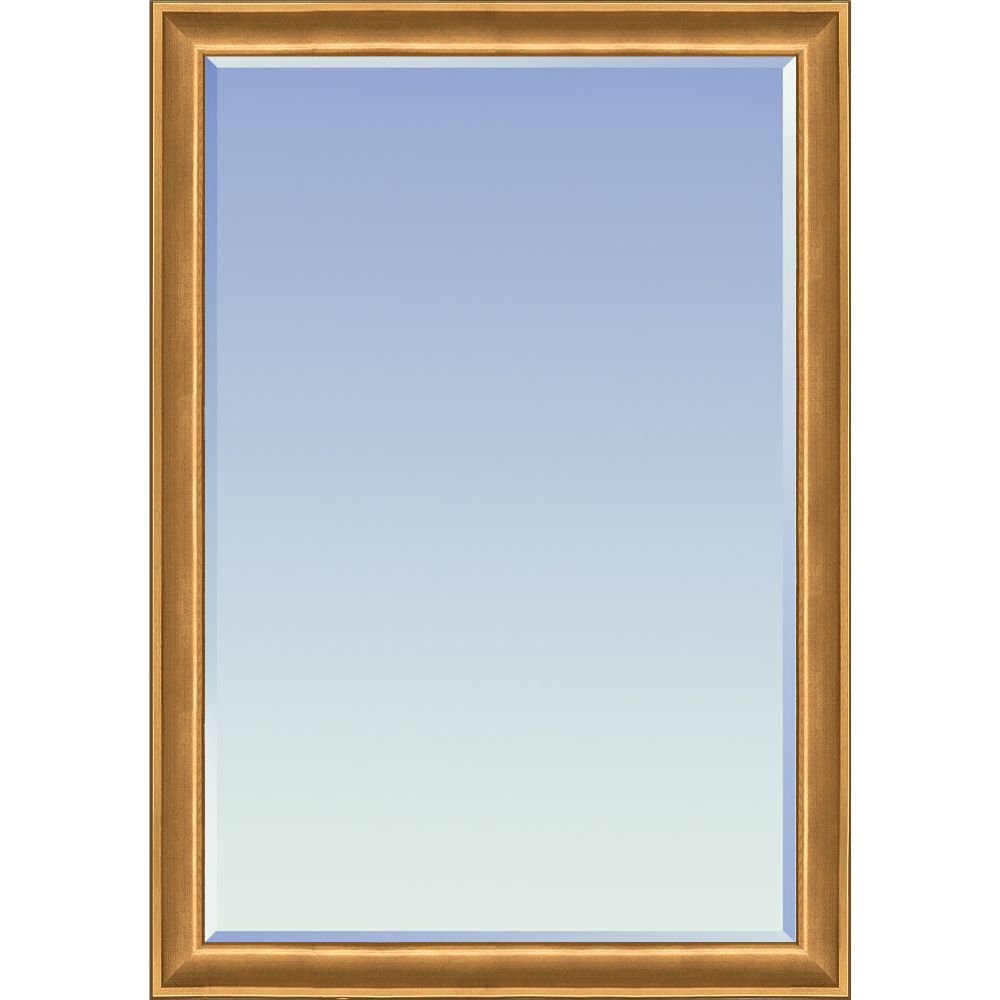 Muted Gold Glow Mirror