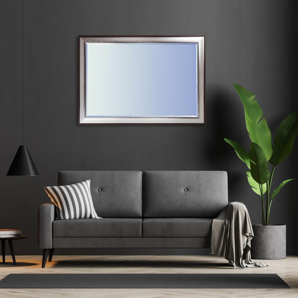 Magnesium Silver Framed Mirror