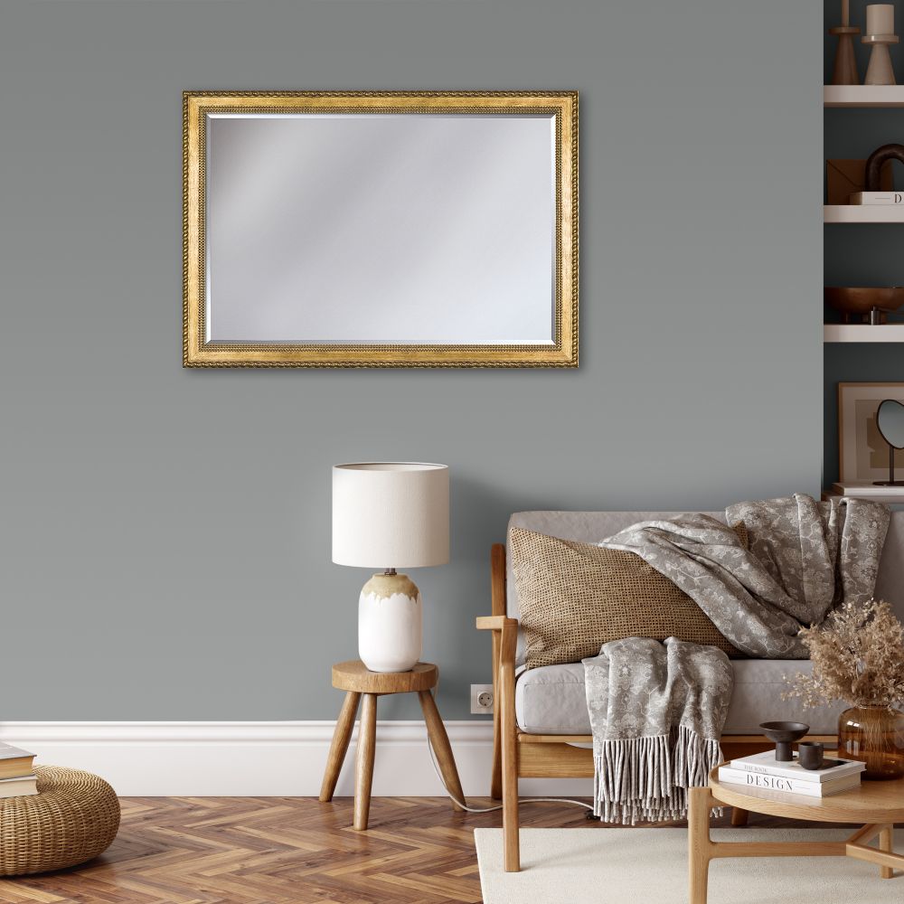 Verona Gold Braid Framed Mirror