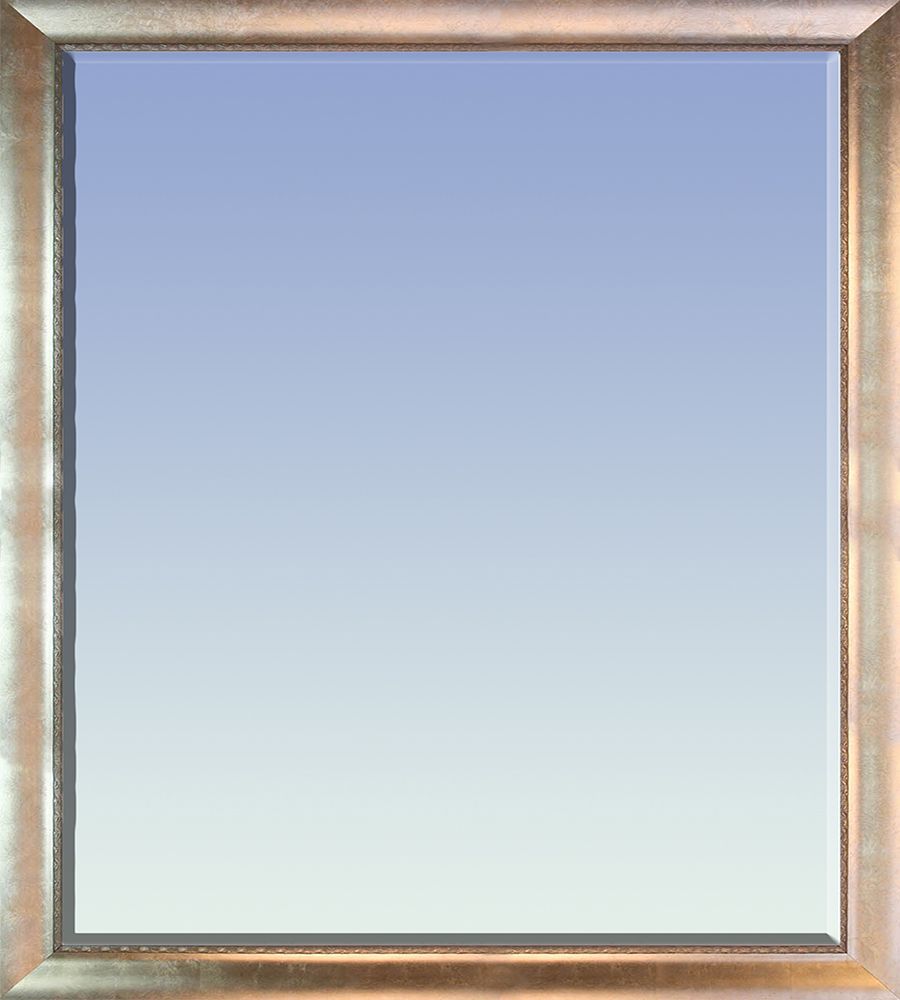 Silver Scoop with Swirl Lip Framed Mirror