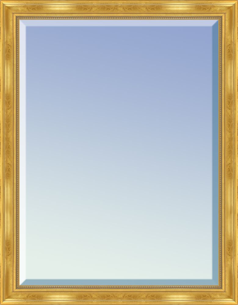 Milan Gold Framed Mirror Pre-framed