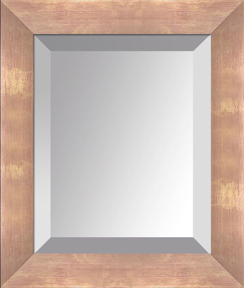 Blushing Rose Gold Framed Mirror Pre-framed