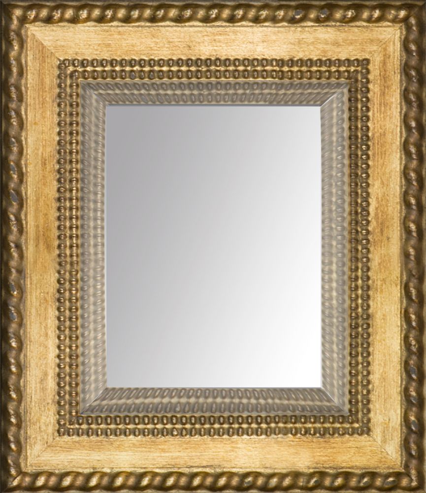 Verona Gold Braid Framed Mirror
