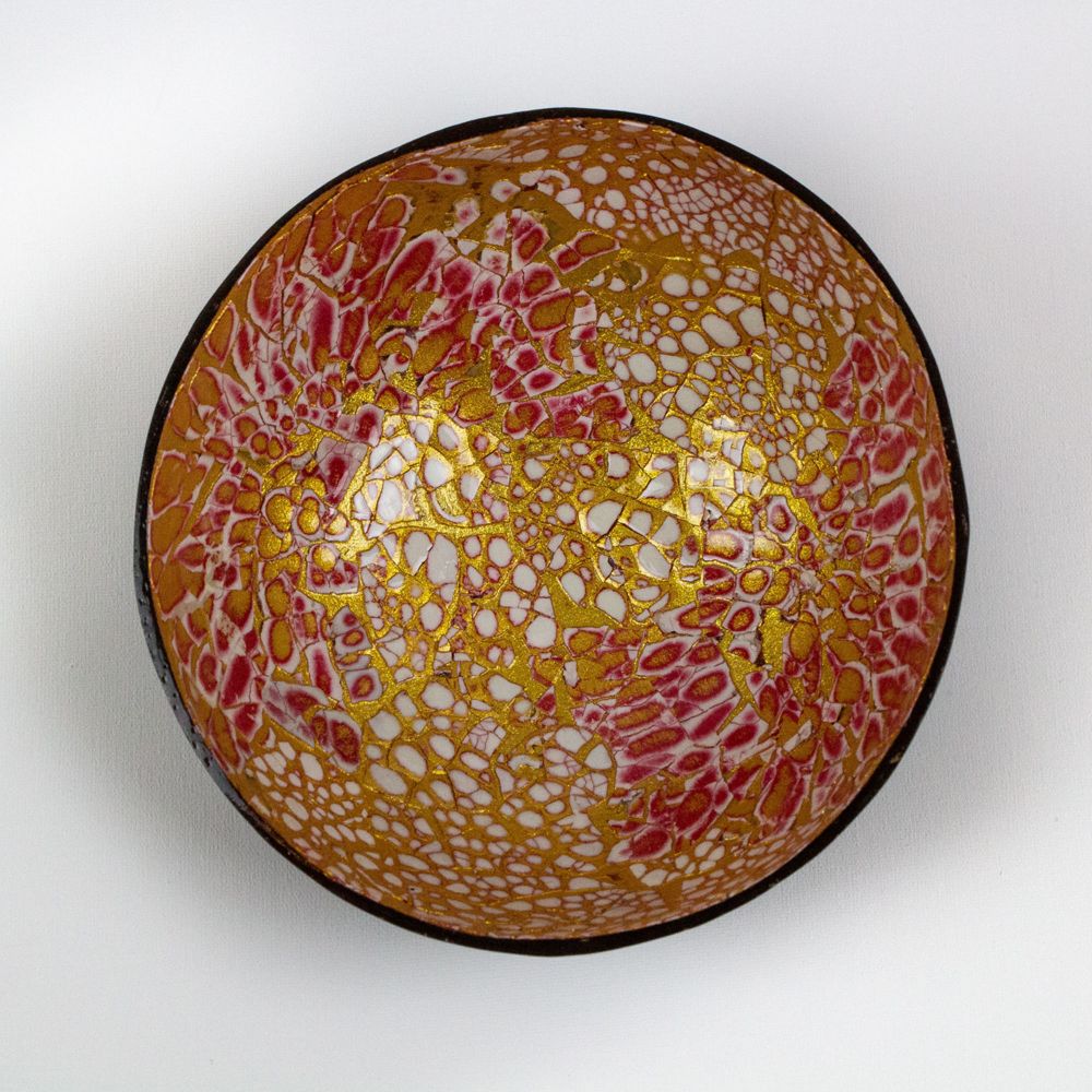 Red Alabaster Coconut Bowl