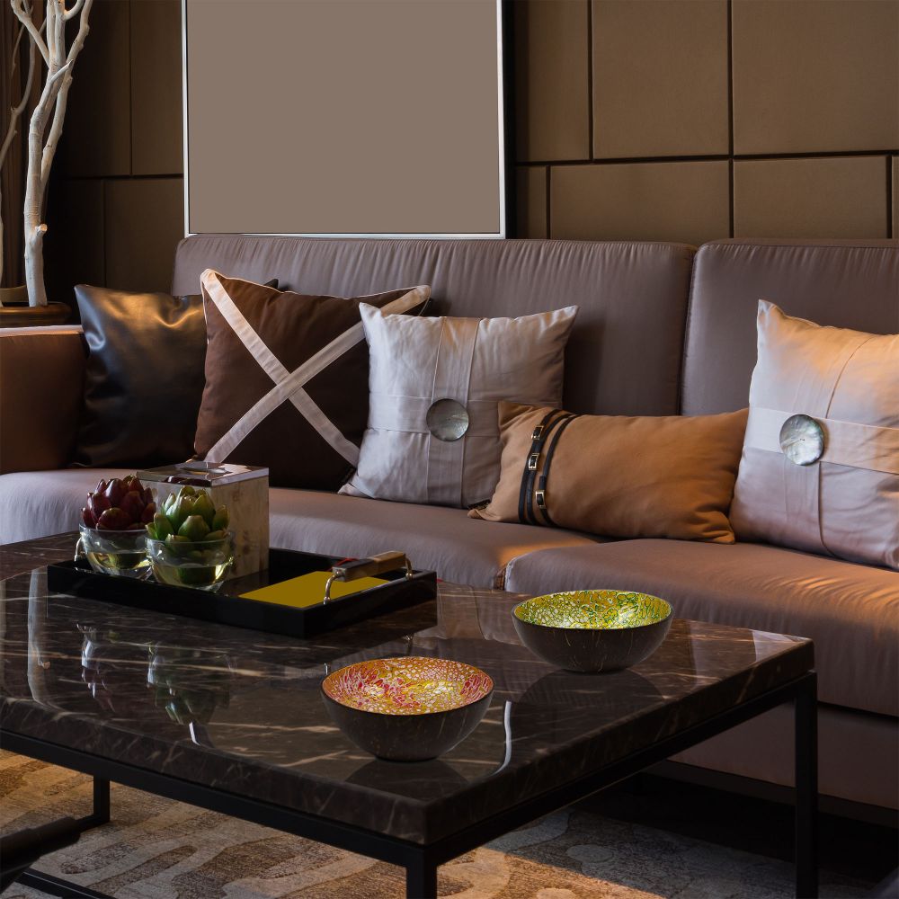 Tortoiseshell Coconut Bowl