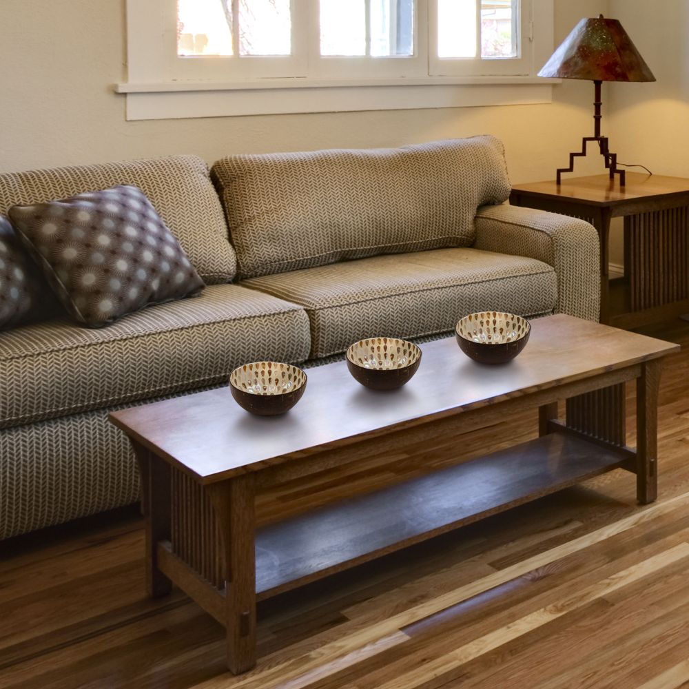 Pearlescent Drizzle Coconut Bowl