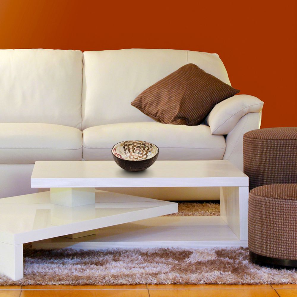 Peony Petals Coconut Bowl