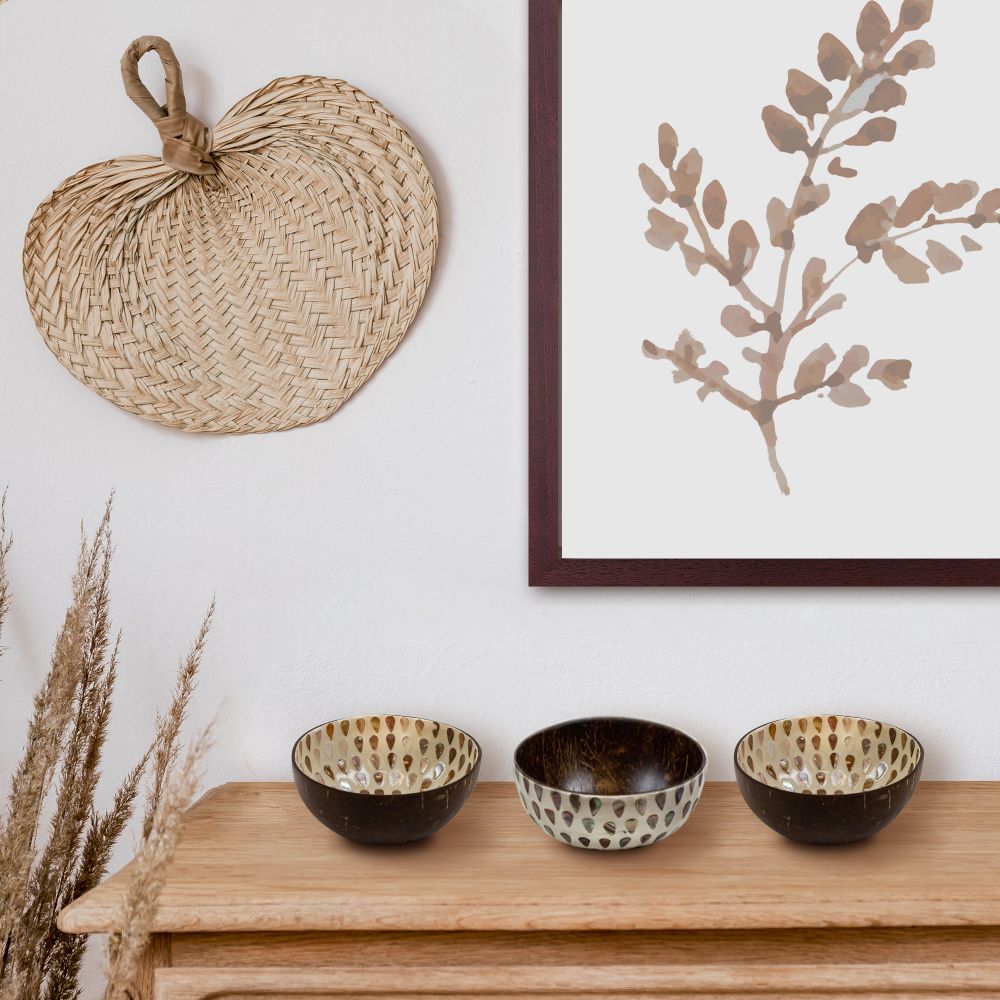 Pearlescent Rain Coconut Bowl