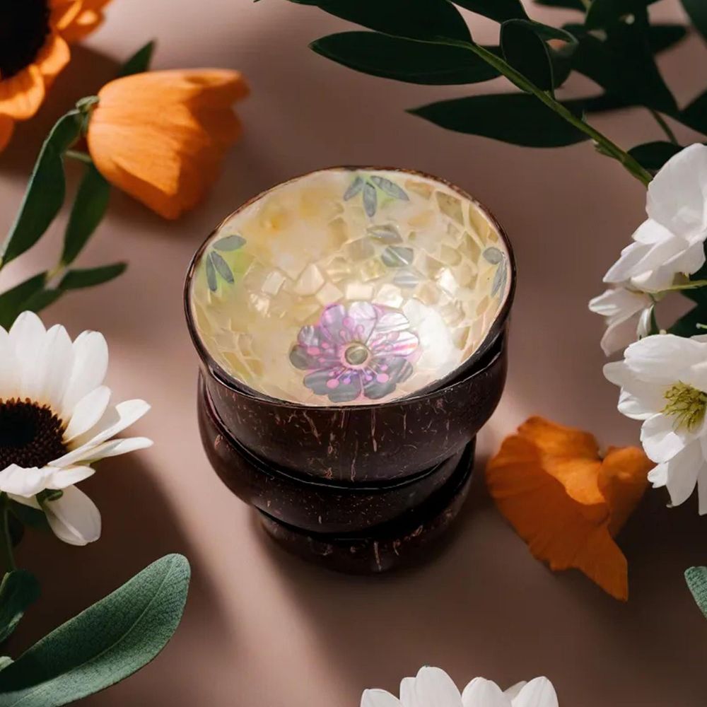 Botanical Coconut Bowl Collection