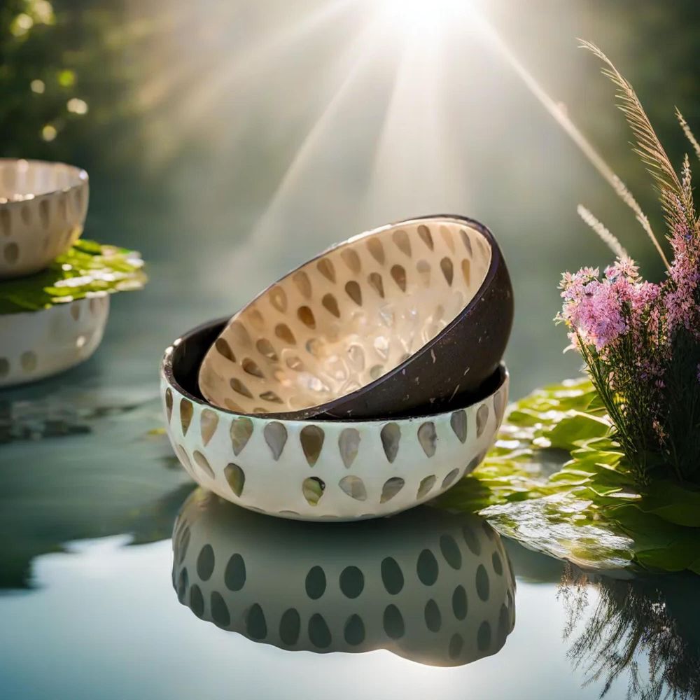 Raindrop Coconut Bowl Collection