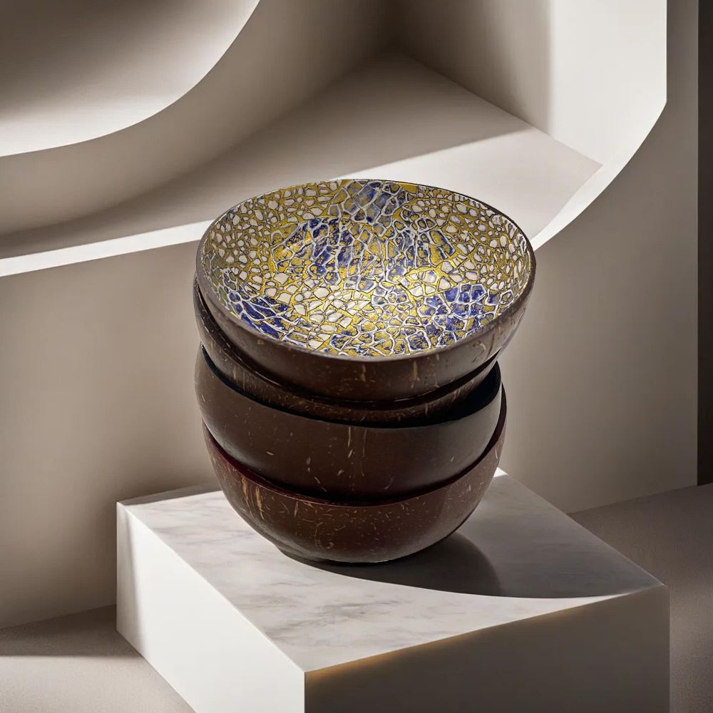 Gemstone Coconut Bowl Collection
