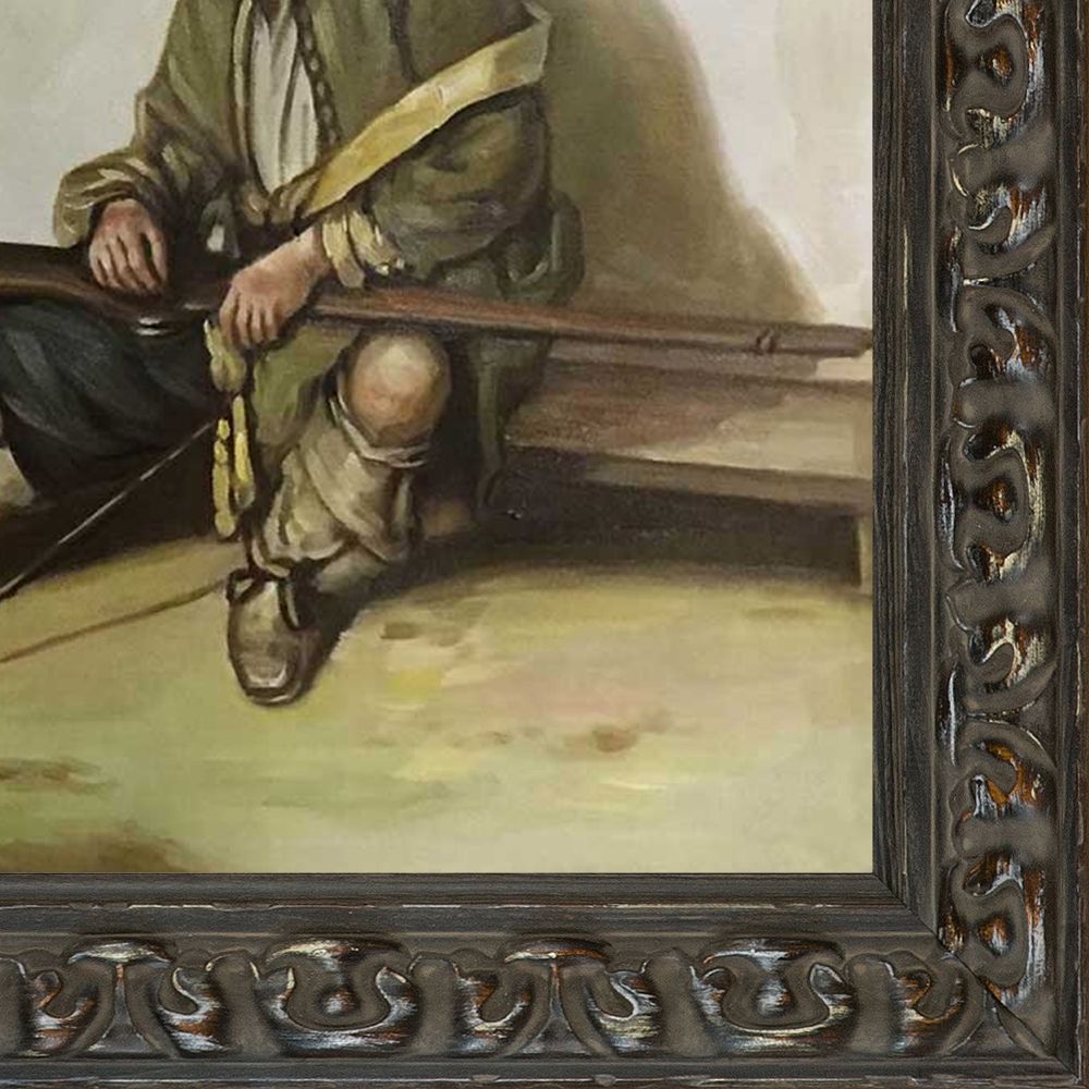 The Sentry Pre-framed - Brimfield Weathered Black Frame 20" X 24"