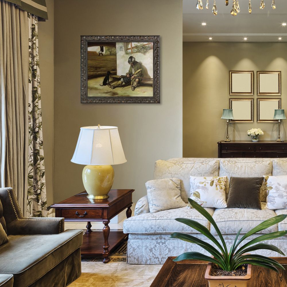 The Sentry Pre-framed - Brimfield Weathered Black Frame 20" X 24"