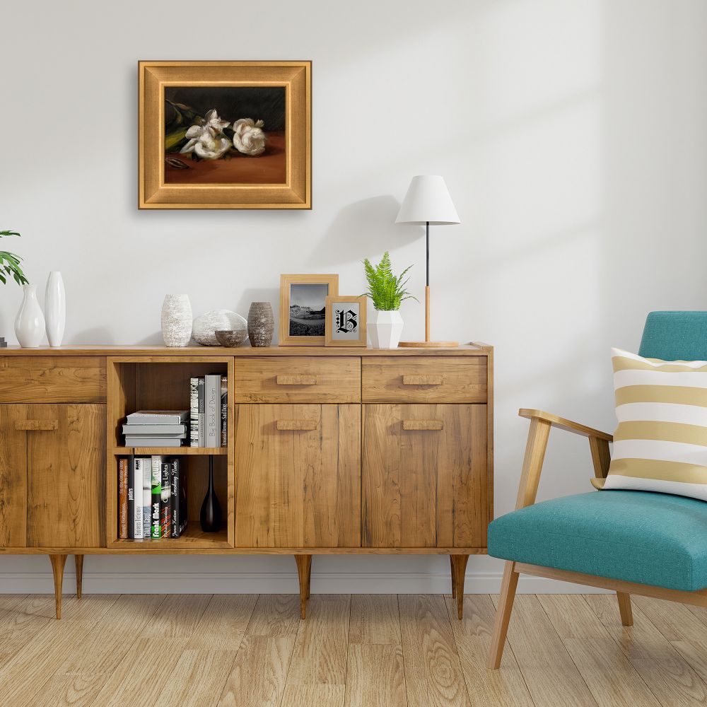 Branch Of White Peonies With Pruning Shears