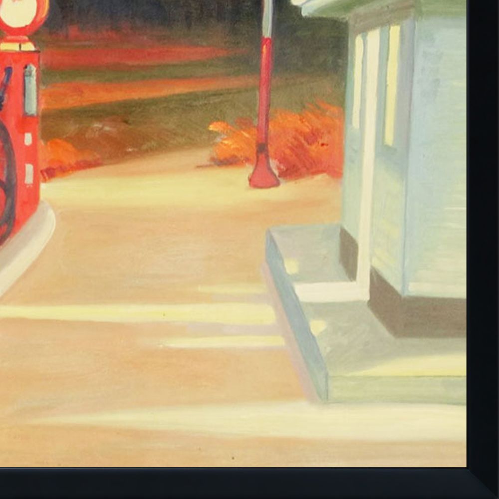 Gas, 1940 Pre-framed - Studio Black Wood Frame 20"X24"