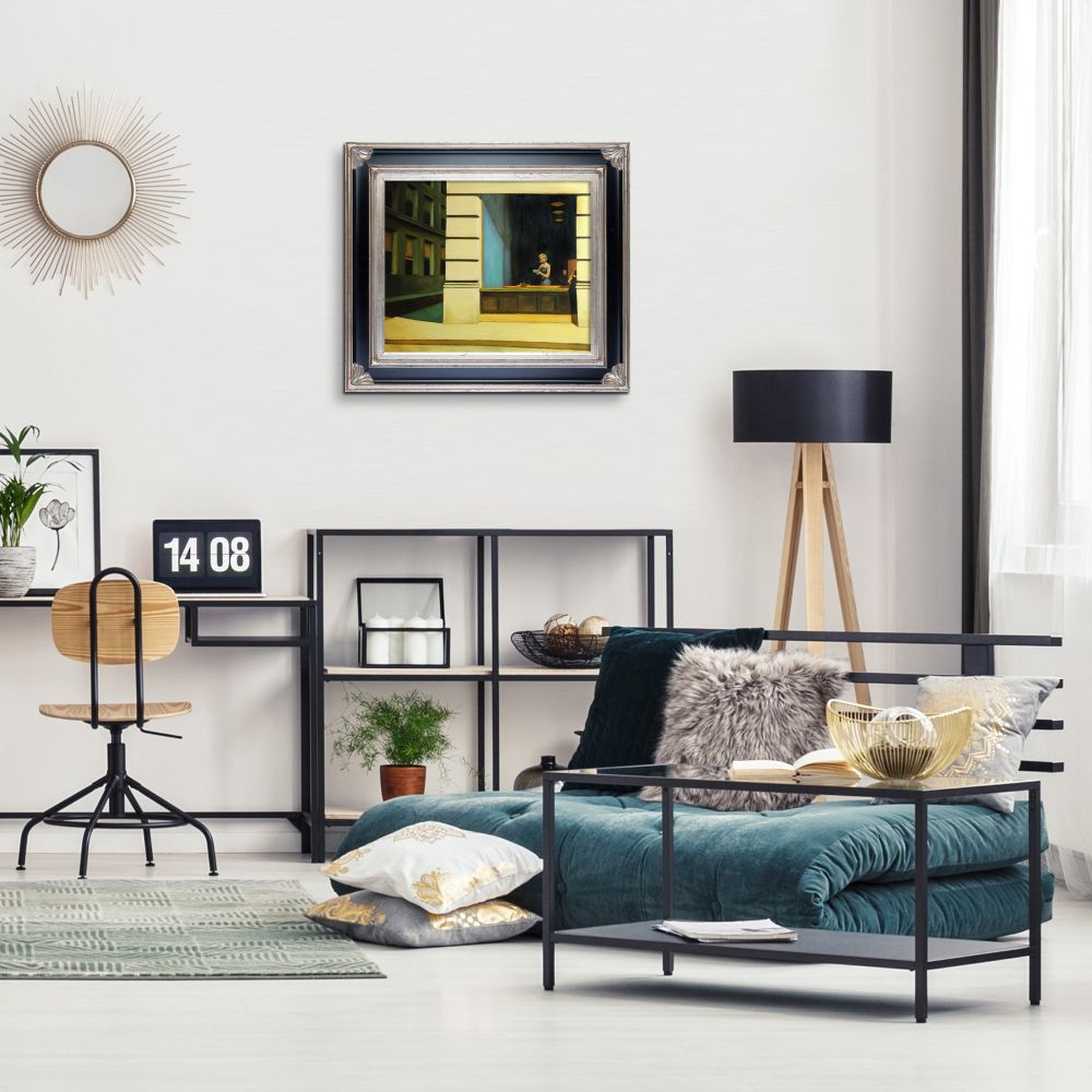 New York Office, 1962 Pre-framed - Corinthian Aged Silver Frame 20"X24"