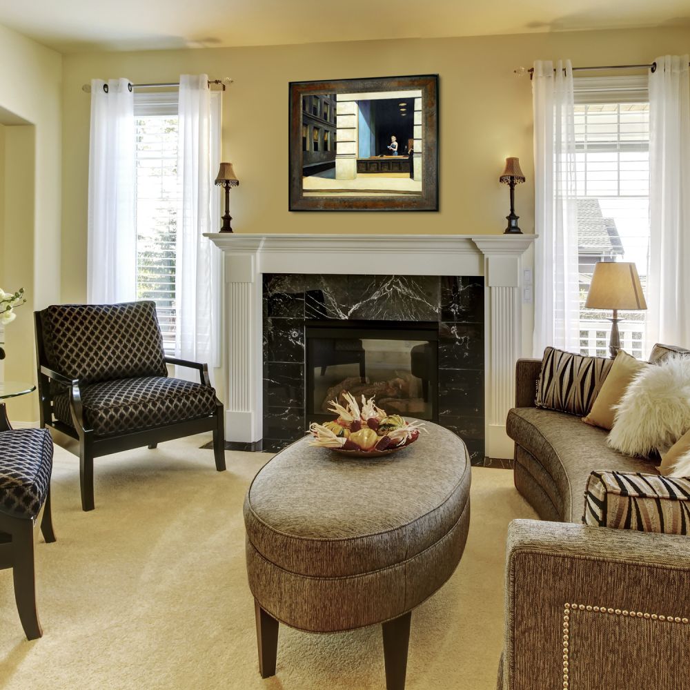 New York Office, 1962 Pre-framed - Sambrosa Distressed Honey Frame 20"X24"