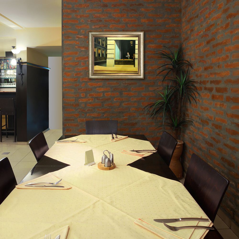 New York Office, 1962 Pre-framed - Verona Champagne Braid and Burnished Gold Custom Stacked Frame 20