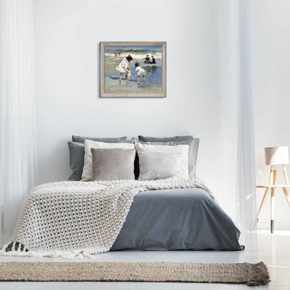 Children Playing at the Seashore