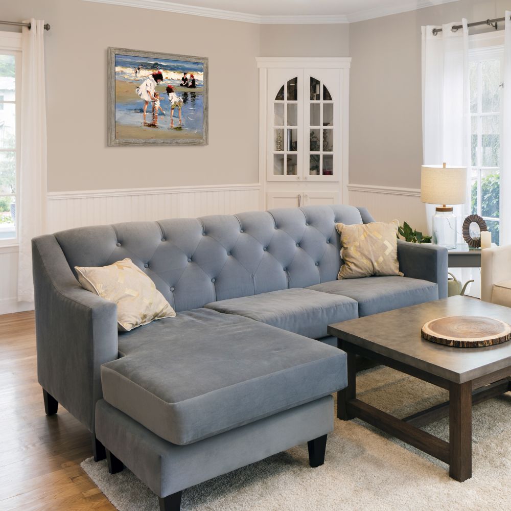 Children Playing at the Seashore