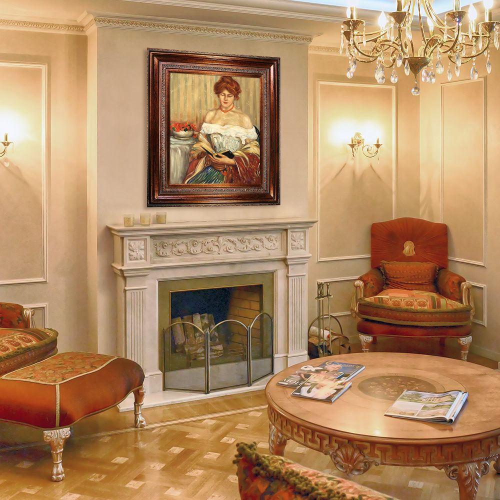 Nasturtiums Pre-framed - Mediterranean Bronze Frame 20"X24"