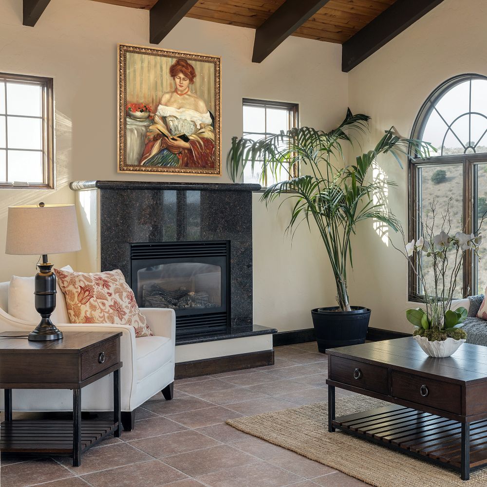 Nasturtiums Pre-framed - Versailles Gold Frame 20" X 24"