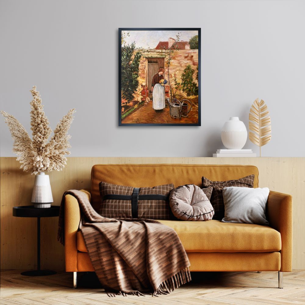 The Garden Door Pre-framed - Studio Black Wood Frame 20"X24"