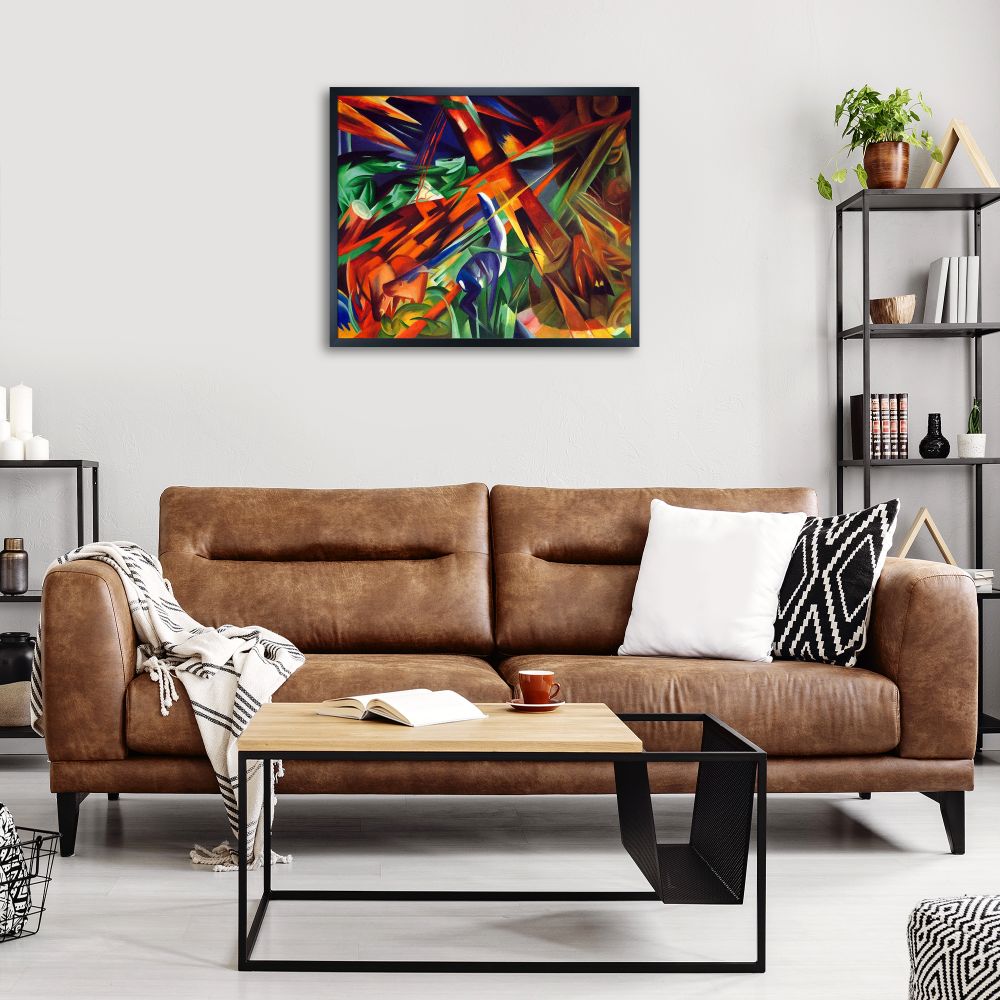 Fate of the Animals Pre-framed - Studio Black Wood Frame 20"X24"