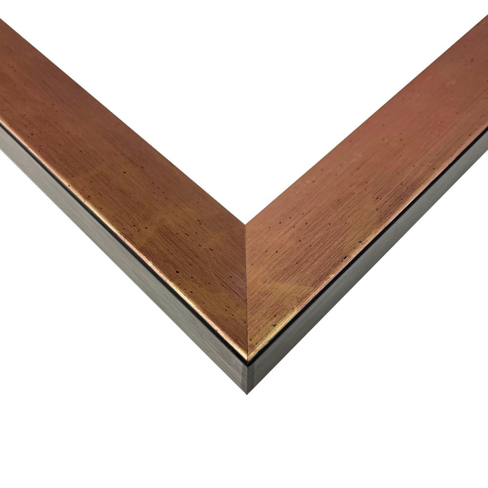 Red and Black Pre-framed - Blushing Rose Gold Frame 8" X 10"