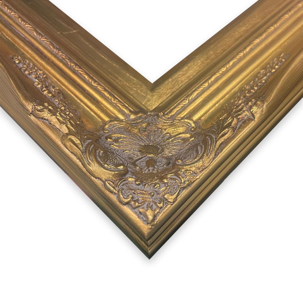 Garden Path at Giverny Pre-Framed - Victorian Gold Frame 20"X24"