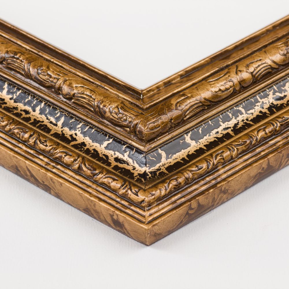 Fate of the Animals Pre-Framed - Black Crackle Frame 20"X24"