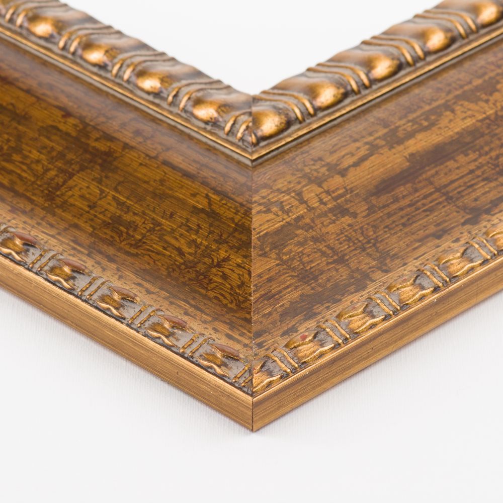 The Kiss (full view - Luxury Line) Pre-Framed - El Dorado Gold Frame 24"X24"