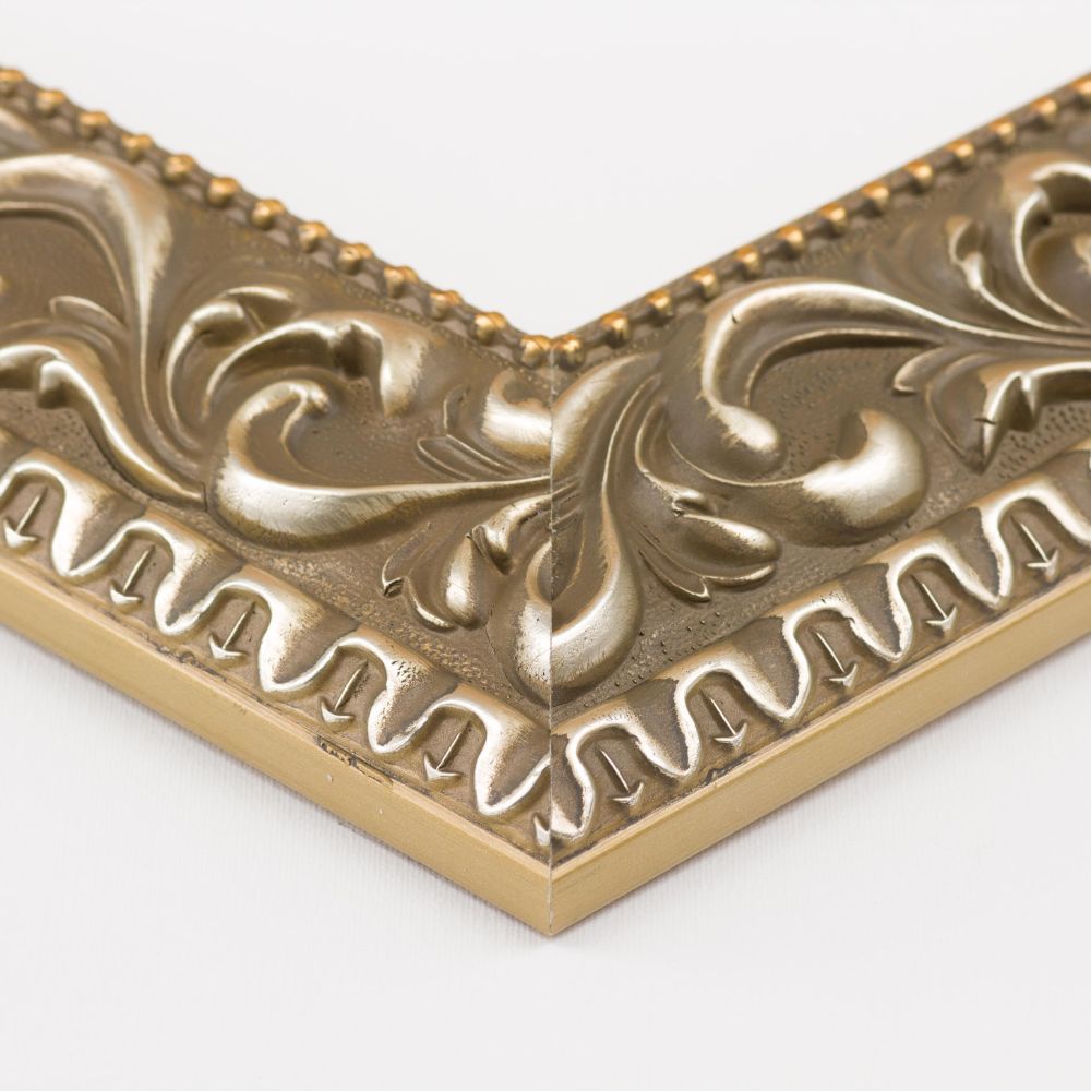 Woman with a Parasol (Facing Left) Pre-Framed - Rococo Silver 20"X24"