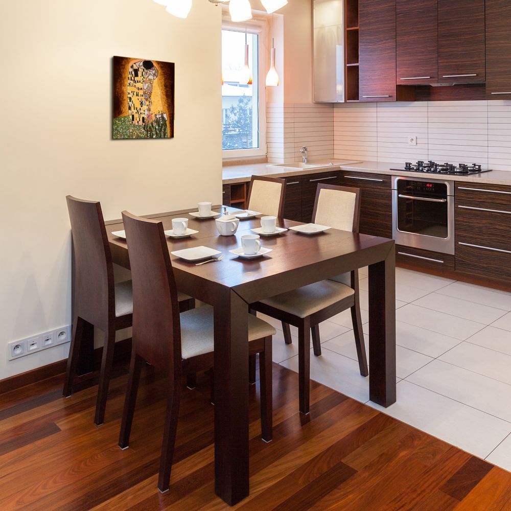 The Kiss (full view) Wall Accent Tile (felt back)